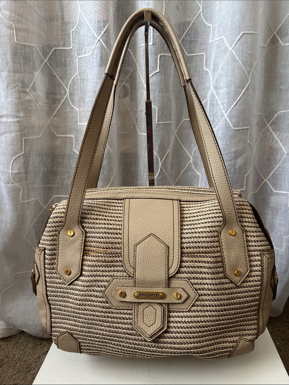 Eric Javits Bag With Leather Trim